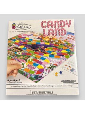 Colorforms Candy Land Game Set It’s More Fun To Play The Colorform Way NEW